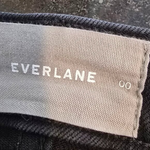 Everlane Black Jeans The Slim Leg Crop Ankle Size 00 - Picture 7 of 8